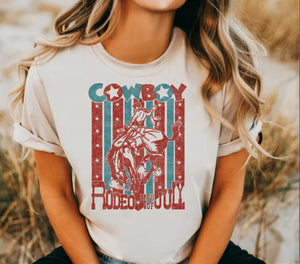 July 4th Rodeo Poster Tee