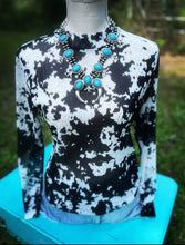 Load image into Gallery viewer, Cow Town Mesh Top