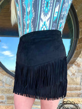 Load image into Gallery viewer, Fort Worth Fringe Skirt (Black)