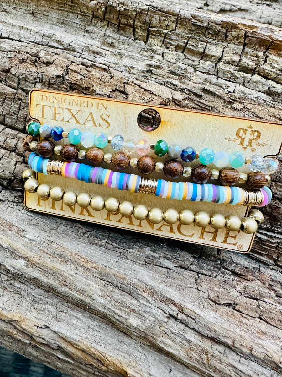 Trinity Bracelet Stack – The Turquoise Leopard