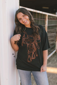 Saddle Up Embroidered Tee