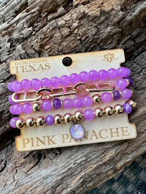 Lovely Lavender Bracelet Stack