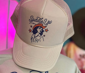Saddle Up Cowgirl Trucker Hat