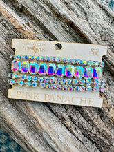 Load image into Gallery viewer, Iridescent Rhinestone Bracelet Stack