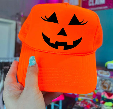 Howdy Pumpkin Trucker Hat (Orange)
