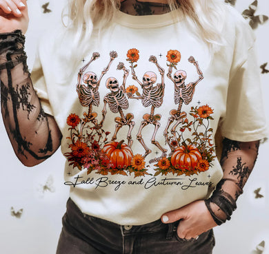 Fall Breeze and Autumn Leaves Tee