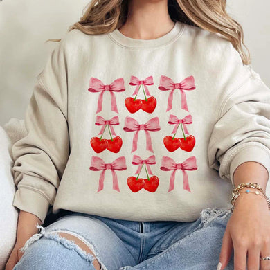 Cherry Bow Coquette Sweatshirt