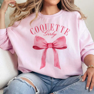 Girly Coquette Bow Sweatshirt