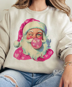 Vintage Santa Sweatshirt (Cream)