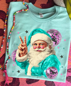 Disco Santa Tee (Mint)