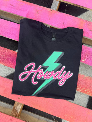 Howdy Lightning Bolt Tee