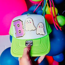 Load image into Gallery viewer, Boo Trucker Hat (Lime Green)