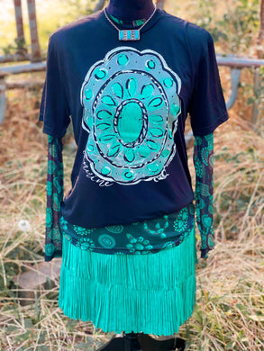 Turquoise Junkie Tee