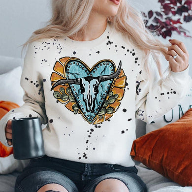 Crooked Heart Sweatshirt (Splatter)