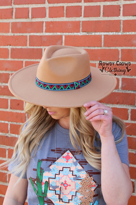 High Roller Hat (Tan) – The Turquoise Leopard display picture 3