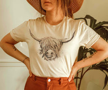 Load image into Gallery viewer, Highland Cow Tee
