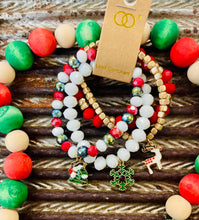 Load image into Gallery viewer, Holly Jolly Bracelet Set