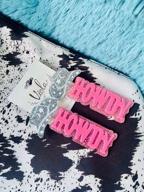 Howdy Darlin’ Earrings (Pink)